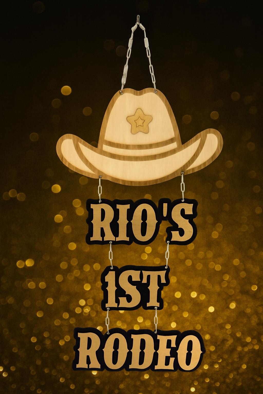 Custom engraved wooden event sign for personalisation